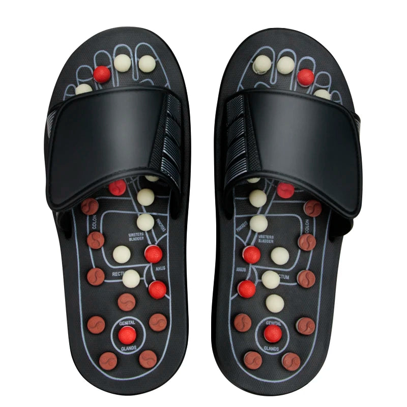 Acupressure Foot Massager Plantar Fasciitis Relief Acupoint Reflexology Stimulation Massage Sandals Slippers Shoes