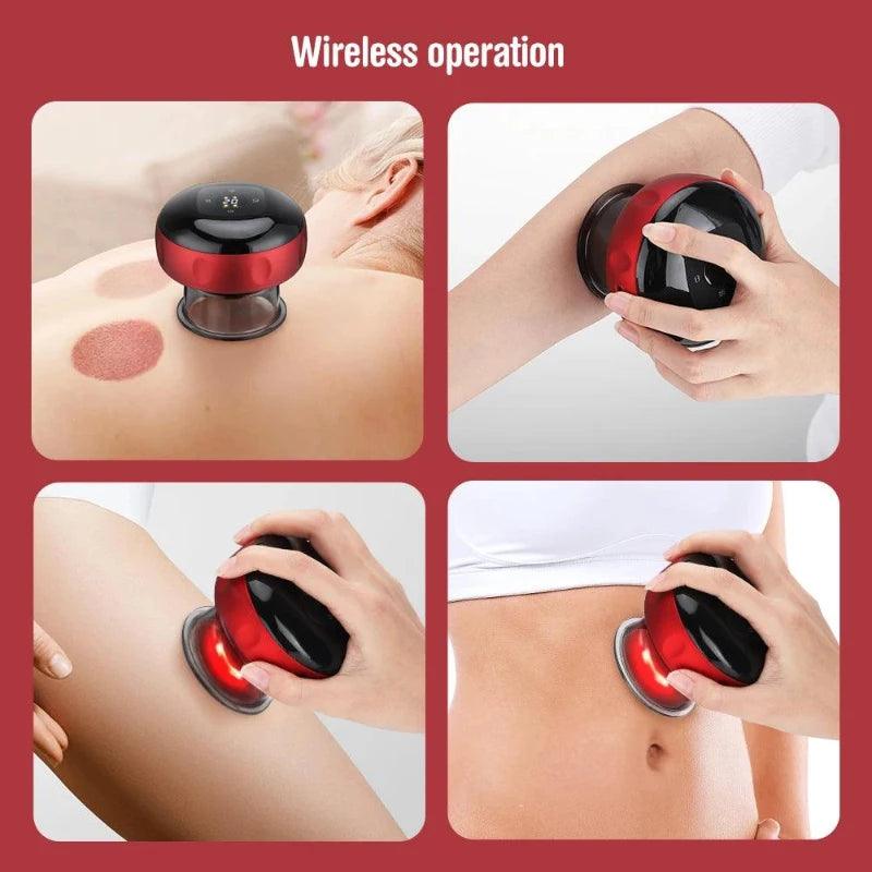 Electric Vacuum Cupping Massage Device - FLUAFF