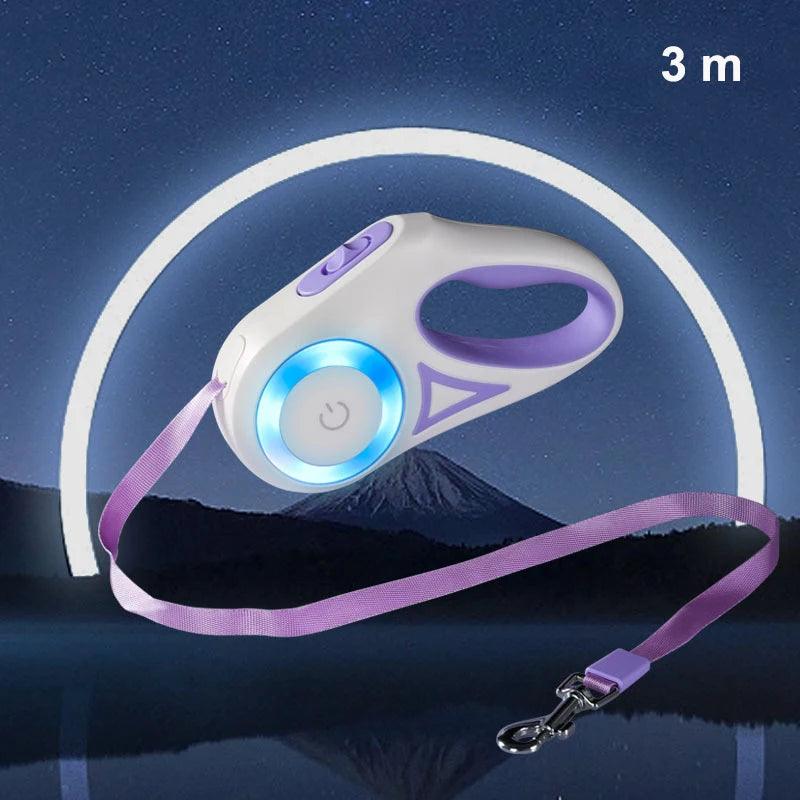 Automatic Retractable Dog Leash LED - FLUAFF