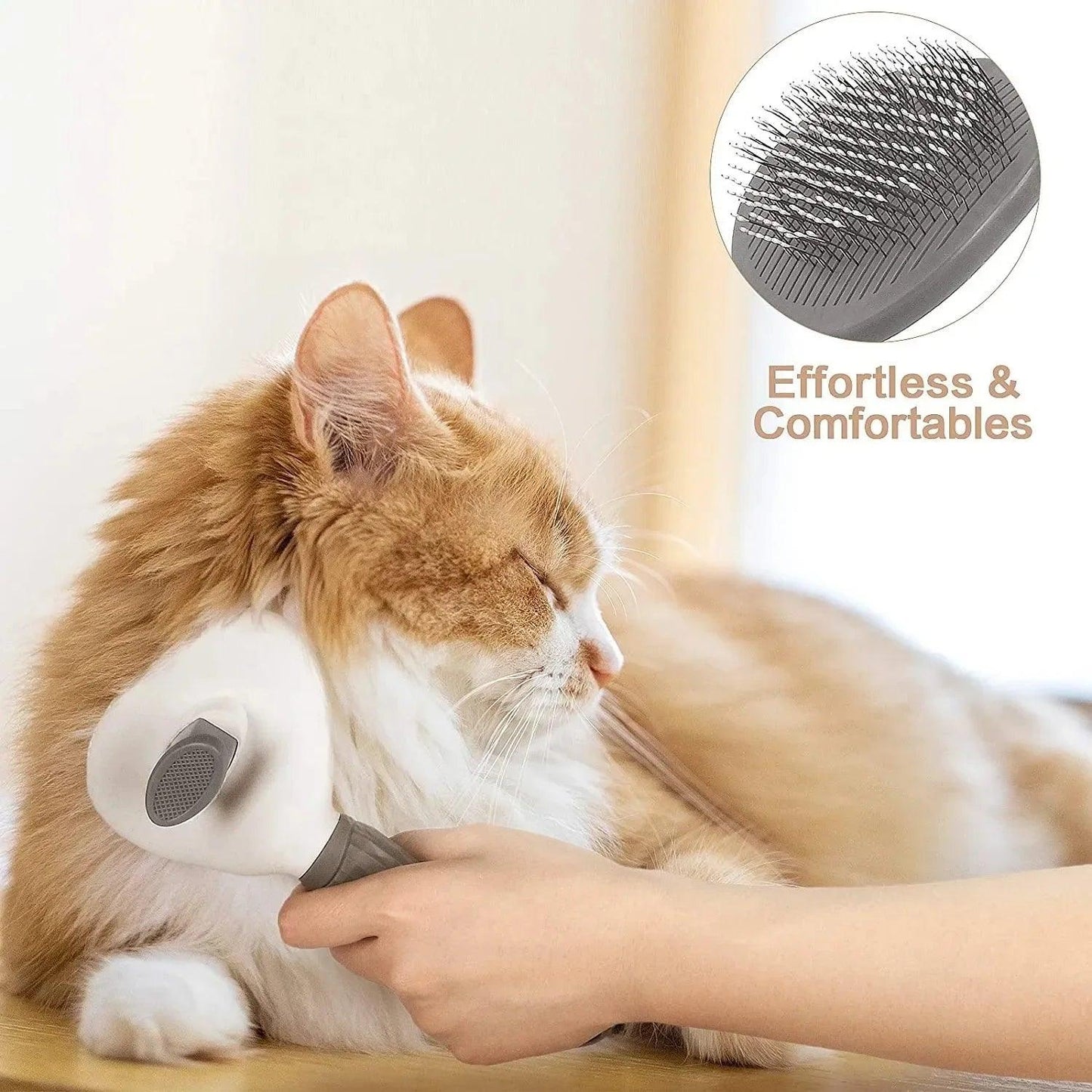 Self-Clean Grooming Brush for Pets - FLUAFF