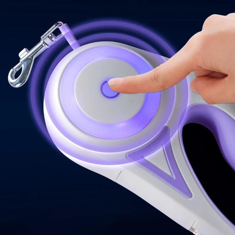 Automatic Retractable Dog Leash LED - FLUAFF