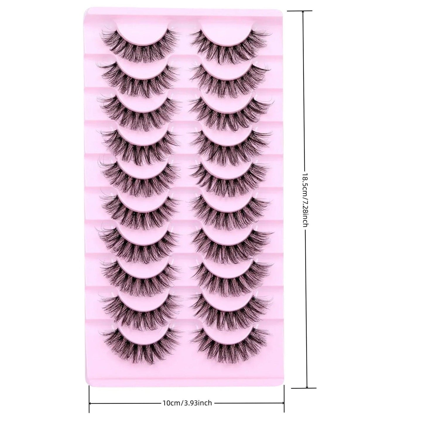 D Curl Natural 3D Fluffy Lashes (10 Pack) - FLUAFF