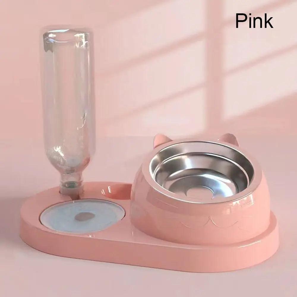 Pet Food Bowl with Water Dispenser - FLUAFF