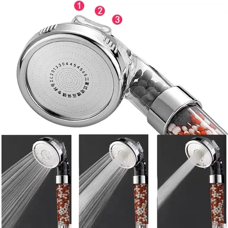 New 3 Functions High Pressure SPA Shower - FLUAFF