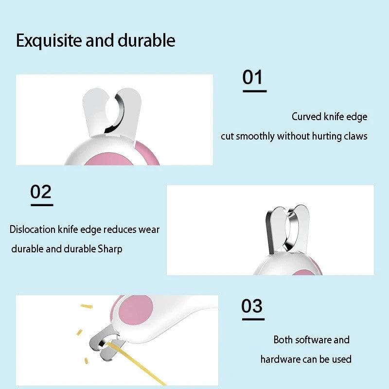 LED Light Pet Nail Clipper - FLUAFF