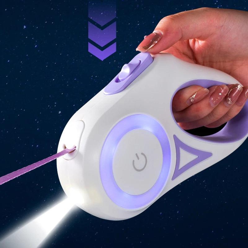 Automatic Retractable Dog Leash LED - FLUAFF