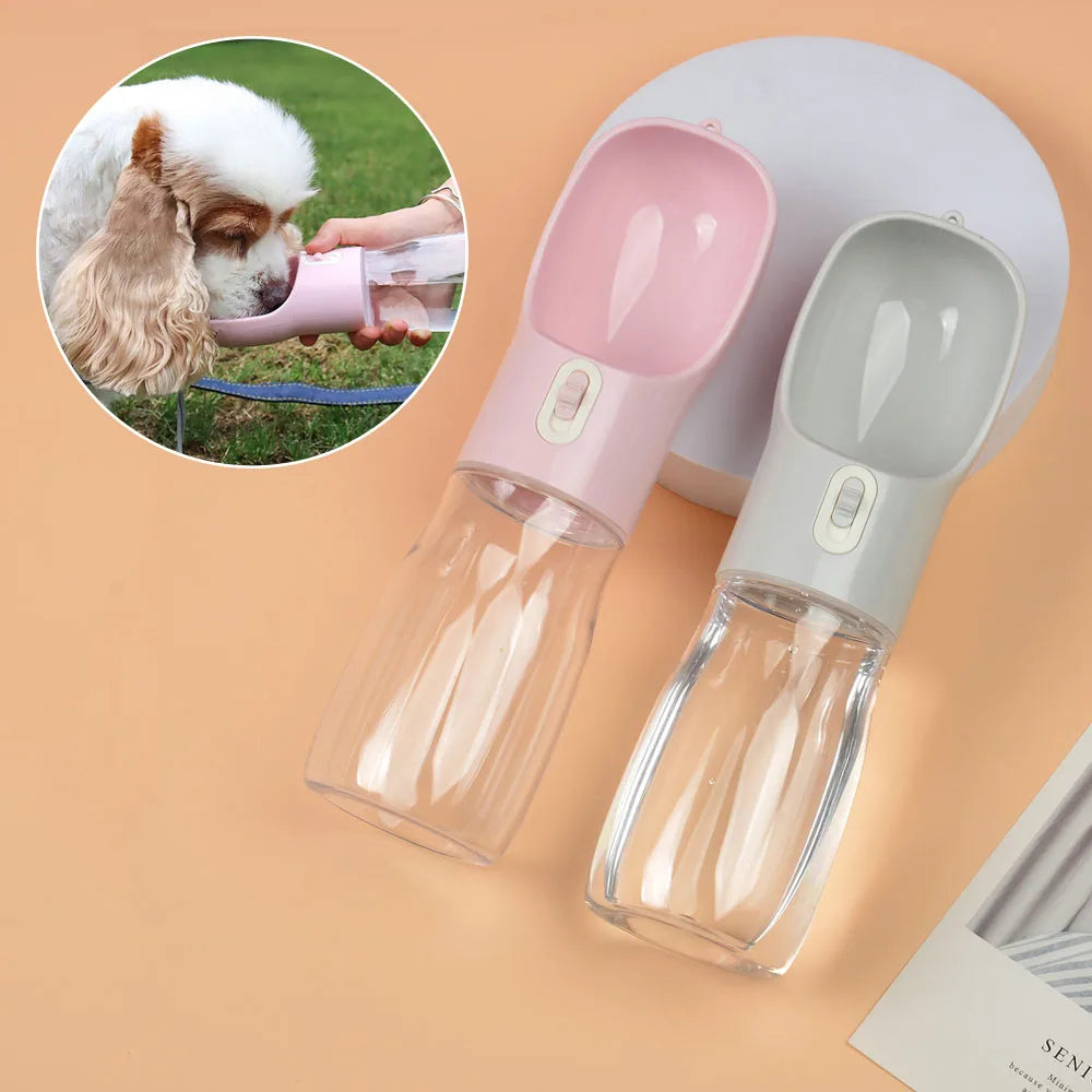 Portable Dog Water Bottle With Food Container Travel 2 in 1 Pet Water Dispenser For Small Large Dogs Cat Labrodor Drinking Bowls