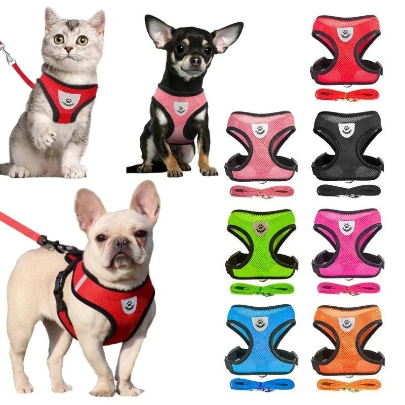 Adjustable Mesh Dog Harness - FLUAFF