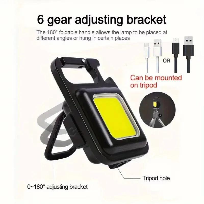 Multifunctional Mini LED Flashlight Keychain - FLUAFF