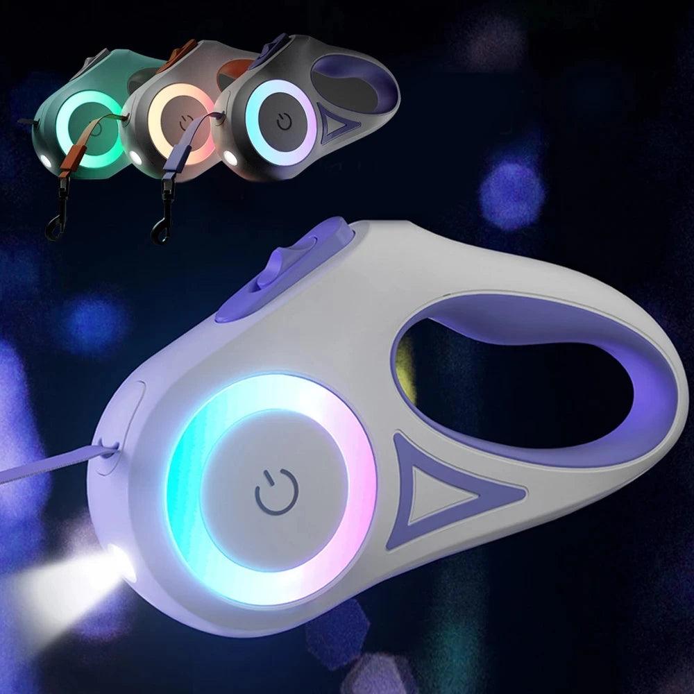 Automatic Retractable Dog Leash LED - FLUAFF