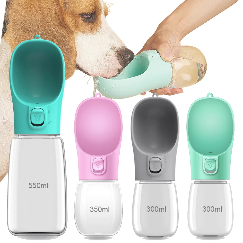 Portable Dog Water Bottle With Food Container Travel 2 in 1 Pet Water Dispenser For Small Large Dogs Cat Labrodor Drinking Bowls