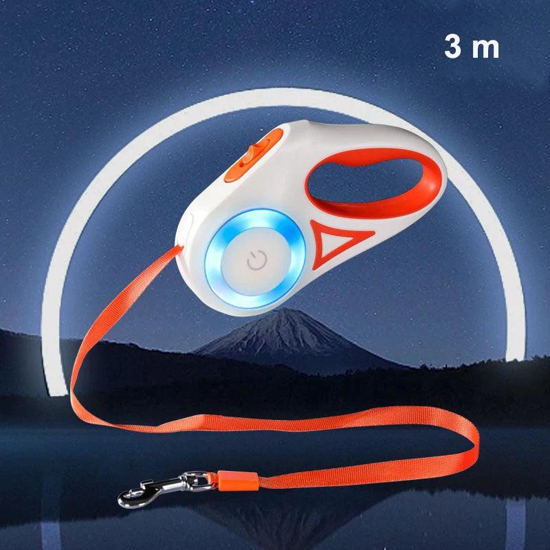 Automatic Retractable Dog Leash LED - FLUAFF