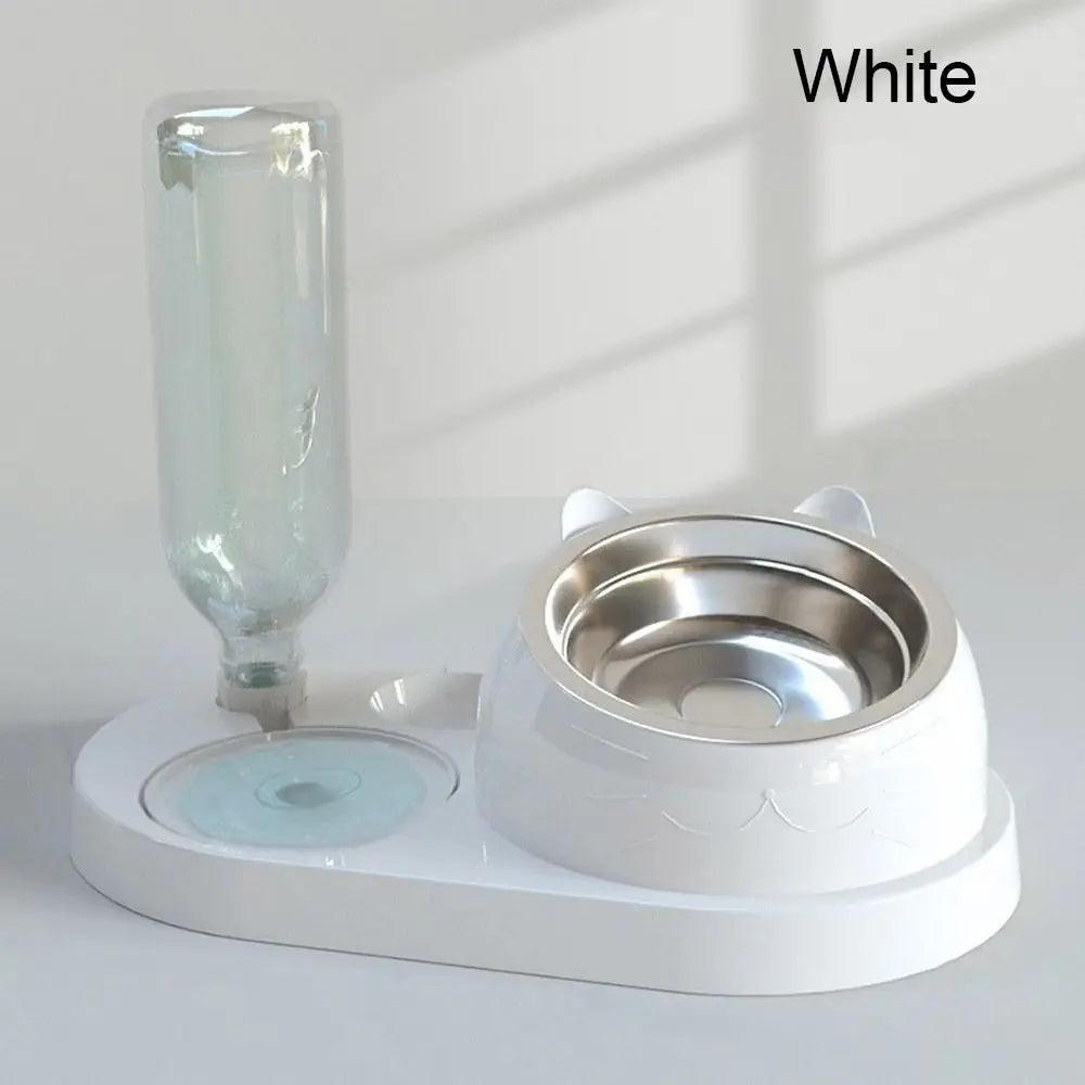 Pet Food Bowl with Water Dispenser - FLUAFF