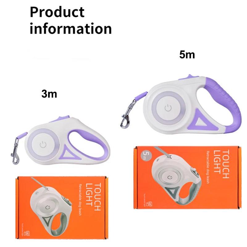 Automatic Retractable Dog Leash LED - FLUAFF