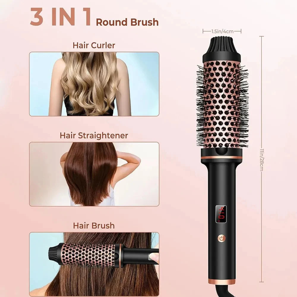 3 In 1 Ionic Hair Curler Heated Hair Styling Brush
