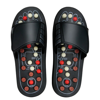 Acupressure Foot Massager Plantar Fasciitis Relief Acupoint Reflexology Stimulation Massage Sandals Slippers Shoes