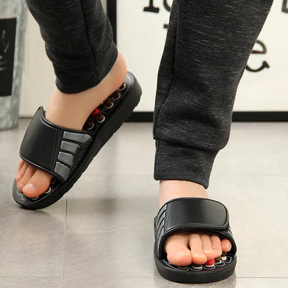 Acupressure Foot Massager Plantar Fasciitis Relief Acupoint Reflexology Stimulation Massage Sandals Slippers Shoes