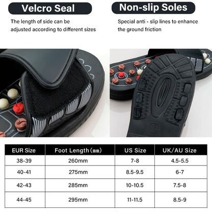 Acupressure Foot Massager Plantar Fasciitis Relief Acupoint Reflexology Stimulation Massage Sandals Slippers Shoes
