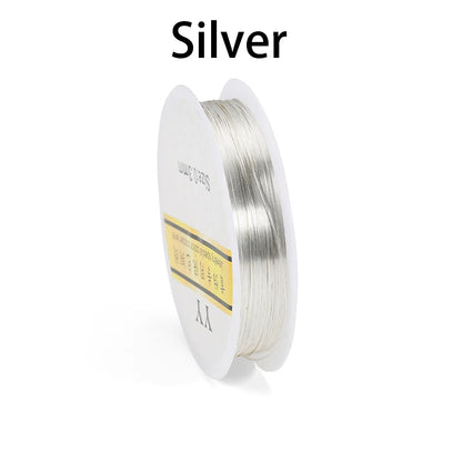 1Roll Gold Color Copper Wire 0.2/0.3/0.4/0.5/0.6/0.7/0.8/1.0mm Beading Cord DIY for Jewellery Making