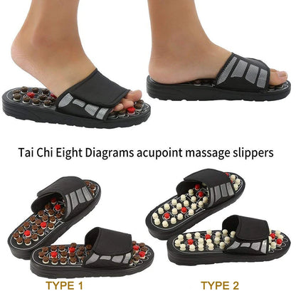 Acupressure Foot Massager Plantar Fasciitis Relief Acupoint Reflexology Stimulation Massage Sandals Slippers Shoes