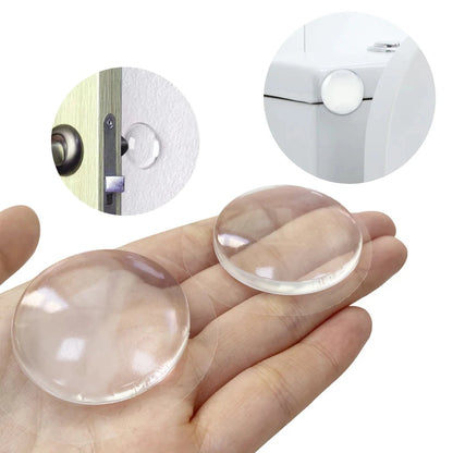 Round Transparent Soft Silicone Non-slip Door Stopper