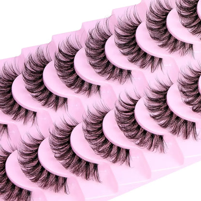 D Curl Natural 3D Fluffy Lashes (10 Pack)