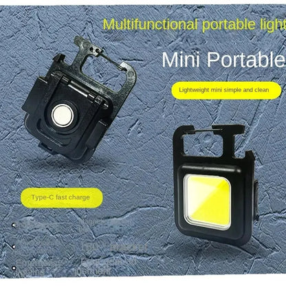 Multifunctional Mini LED Flashlight Keychain