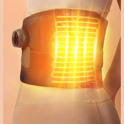 Electric Heating Waist Massager, Portable Graphene Lumbar Heating Belt, Multi-gear Adjustment TYPE-C Heat Massage Waist Brace